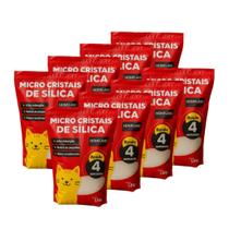 Kit 8 Areias Higiênicas Sílica em Micro Cristais para Gatos - Home Land Kit 8 Areias Higiênicas Sílica em Micro Cristais para Gatos - Home Land