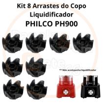 Kit 8 Arrastes do copo do Liquidificador Philco Ph900 - Britânia B1000