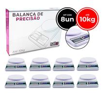 Kit 8 Balanças de Precisão Digital 10Kg para Cozinha