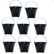 Kit 8 Balde Especial Para Transporte Plástico 12L Resistente Kit 8 Balde Especial Para Transporte Plástico 12L Resistente