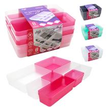 KIT 8 Bandeja Organizadora Conjunto Modular Zurique Dup