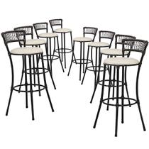 Kit 8 Banquetas Alta Forts Fio de Fibra Proteção UV Bancada, Área Gourmet, Bar, Piscina, Gelo 03
