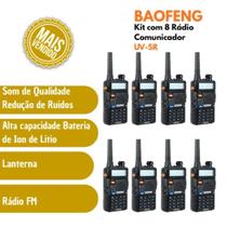Kit 8 Baofeng UV-5R Comunicação Profissional em Grande Escala