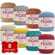 Kit 8 Barbantes Linha Fiore Euroroma - 500m 150g TEX 295 Nº2