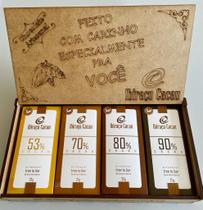 Kit 8 Barras 25 g Chocolate Ibiraçu Cacau Presente