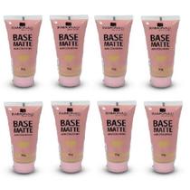 Kit 8 Base Matte Cor 02 Bege Claro 35gr - Ramona Make Up