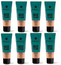 Kit 8 Base Vegana Cor 03 Bege Médio 30ml - Ramona Make Up