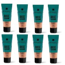 Kit 8 Base Vegana Cor 04 Bege Escuro 30ml - Ramona Make Up Kit 8 Base Vegana Cor 04 Bege Escuro 30ml - Ramona Make Up