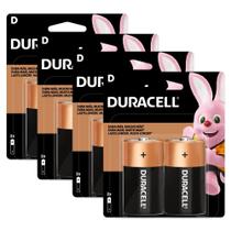 Kit 8 Bateria Pilha Alcalina Grande Duracell 1.5V Radio Câmera Digital Brinquedo Aquecedor Lanterna Kit 8 Bateria Pilha Alcalina Grande Duracell 1.5V Radio Câmera Digital Brinquedo Aquecedor Lanterna