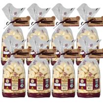 Kit 8 Biscoito Polvilho com Leite de Coco Fruta Natural