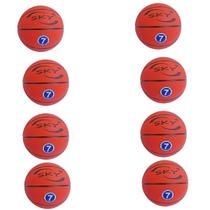 Kit 8 Bola de Basquete Com Bico P/ Encher Tamanho Oficial N 7 Kit 8 Bola de Basquete Com Bico P/ Encher Tamanho Oficial N 7