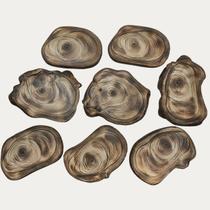 Kit 8 Bolachas Madeira Lixada Maçarico 23x18 a 21x13cm