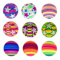 Kit 8 Bolas Coloridas de Vinil para Festas Eventos Decorar