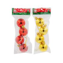 Kit 8 Bolinhas Dourado E Vermelho Enfeite Árvore De Natal Kit 8 Bolinhas Dourado E Vermelho Enfeite Árvore De Natal