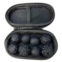 Kit 8 Bolinhas Massageadoras Magnética Anti Stress Ansiedade Cor:Preto