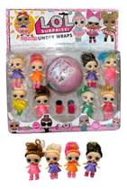 Kit 8 Bonecas Lol Com Bola Surpresa cartela infantil meninas