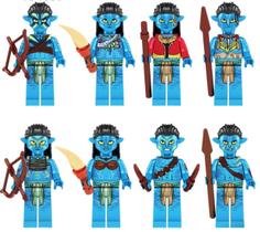 Kit 8 Bonecos De Blocos De Montar Avatar O Caminho Das Águas
