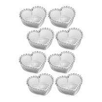 Kit 8 Bowl de Coração Cristal Transparente Mini Tigela Petisqueira Porta Joias 13,5cm Lyor Kit 8 Bowl de Coração Cristal Transparente Mini Tigela Petisqueira Porta Joias 13,5cm Lyor