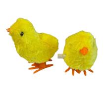 Kit 8 Brinquedo pequeno a corda Pintinho Amarelinho