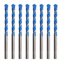 Kit 8 Brocas Fura Tudo 4mm C/Ponta de Metal Duro Htom