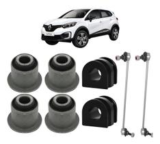 Kit 8 Buchas E Bieletas Suspensão Diant Renault Captur Axios Kit 8 Buchas E Bieletas Suspensão Diant Renault Captur Axios