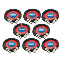 Kit 8 Cabos Microfone/dmx - Xlr/canon Balanceado 5 Metros Kit 8 Cabos Microfone/dmx - Xlr/canon Balanceado 5 Metros