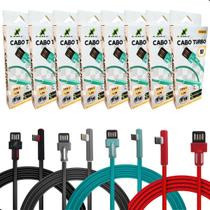 Kit 8 Cabos Tipo C Usb Turbo e Dados 90 Atacado Revenda Barato C/Nf