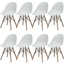Kit 8 Cadeira Design Vental Versátil Ergonômica Sala Cozinha Kit 8 Cadeira Design Vental Versátil Ergonômica Sala Cozinha