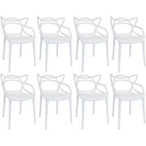 Kit 8 Cadeiras Allegra - Branco