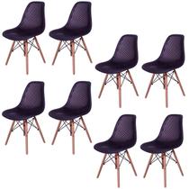 Kit 8 Cadeiras Charles Eames Eifell 130 Colmeia