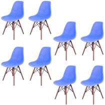 Kit 8 Cadeiras Charles Eames Eifell 130 Furadinha Kit 8 Cadeiras Charles Eames Eifell 130 Furadinha