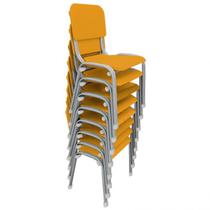 Kit 8 cadeiras escolar infantil wp kids empilhavel t2 - LG FLEX CADEIRAS