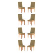 KIT 8 Cadeiras Estofadas Reforçadas para Sala de Jantar