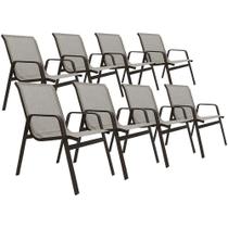 Kit 8 Cadeiras Lótus Premium Bege Kit 8 Cadeiras Lótus Premium Bege