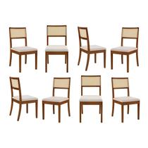 Kit 8 Cadeiras Madeira Maciça Tiê CabeCasa MadeiraOriginals