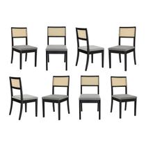 Kit 8 Cadeiras Madeira Maciça Tiê CabeCasa MadeiraOriginals