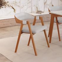 Kit 8 Cadeiras para Mesa de Jantar Gaia Yescasa Cinza