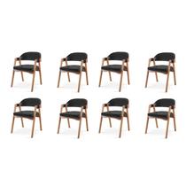 Kit 8 Cadeiras para Mesa de Jantar Gaia