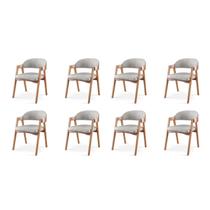 Kit 8 Cadeiras para Mesa de Jantar Gaia