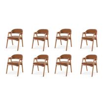 Kit 8 Cadeiras para Mesa de Jantar Gaia