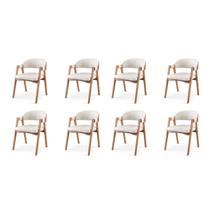 Kit 8 Cadeiras para Mesa de Jantar Gaia Kit 8 Cadeiras para Mesa de Jantar Gaia