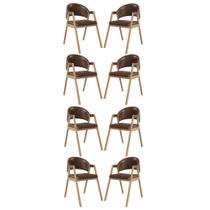 Kit 8 Cadeiras Para Mesa de Jantar Moderna material sintético - Balaqui