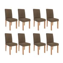 Kit 8 Cadeiras para Sala de Jantar Estofadas maia