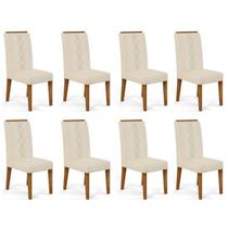 Kit 8 Cadeiras para Sala de Jantar Yasmin