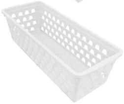 Kit 8 Caixa Multiuso Comprido Retangular Branco 0694 Uninjet