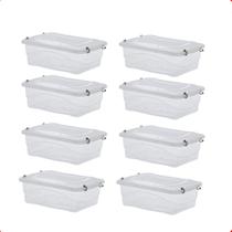 Kit 8 Caixa Organizadora Decorativa Multiuso 2,5 Litros Kit 8 Caixa Organizadora Decorativa Multiuso 2,5 Litros