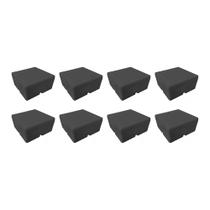 Kit 8 Caixa Plástica Balun Protetora de Cabos de Câmera de Segurança Cftv Preto 9x9cm - Acton Kit 8 Caixa Plástica Balun Protetora de Cabos de Câmera de Segurança Cftv Preto 9x9cm - Acton