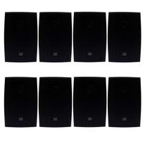 Kit 8 Caixas de Som Acústica JBL C621P Passiva Preta - 200 Watts RMS