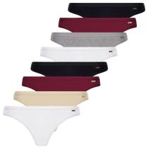 Kit 8 Calcinha Adulto Tanga Clássica Algodão Loba Lupo Kit 8 Calcinha Adulto Tanga Clássica Algodão Loba Lupo