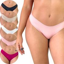 Kit 8 Calcinha Antialérgica Algodão Respirável Feminina Kit 8 Calcinha Antialérgica Algodão Respirável Feminina
